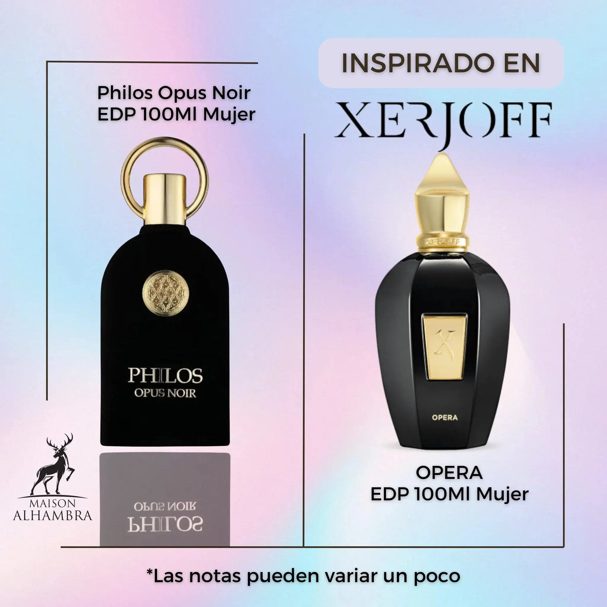 Philos opus Noir - Maison Alhambra - 100 ml - Dupe Xerjoff Opera MAISON ALHAMBRA