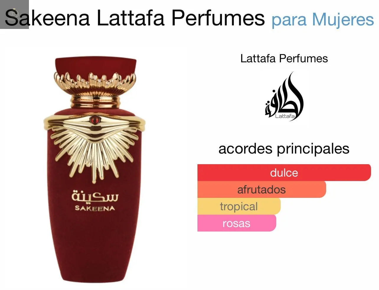 Sakeena Lattafa 100 ml - Dubai Esencias