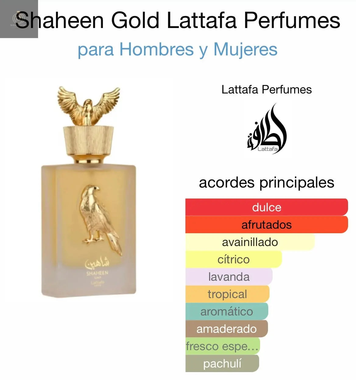 Shaheen gold Lattafa Pride - 100 ml - Dubai Esencias