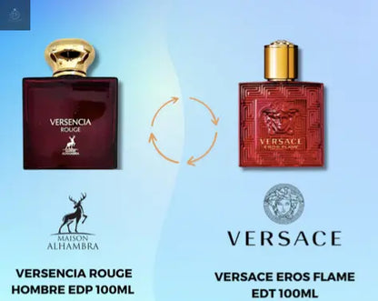 VERSENCIA Rouge Maison Alhambra 100 ML - Dupe Versace Eros Flame MAISON ALHAMBRA